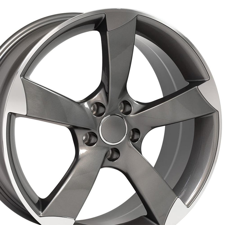 AU29 19x8.5 Gunmetal Machined WHEELS