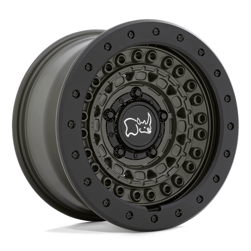 Black Rhino Hard Alloys - BARRICADE 18X9 6X120 67 OD-GRN-BLK +10