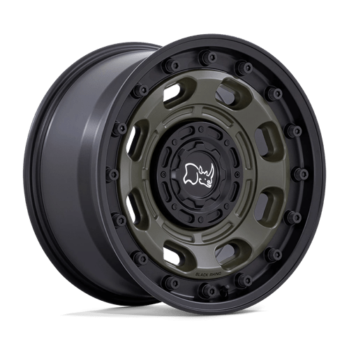 Black Rhino Hard Alloys - ATLAS 16X8 6X130 84 +38 OD-GRN-BLK