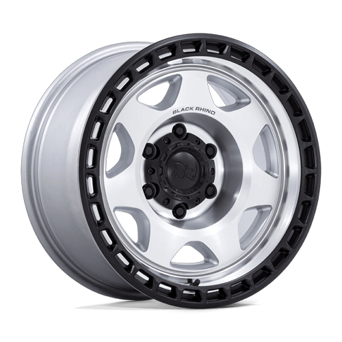 Black Rhino Hard Alloys - VOYAGER 17X8.5 6X120 66 -10 SLV-MCH-BLK