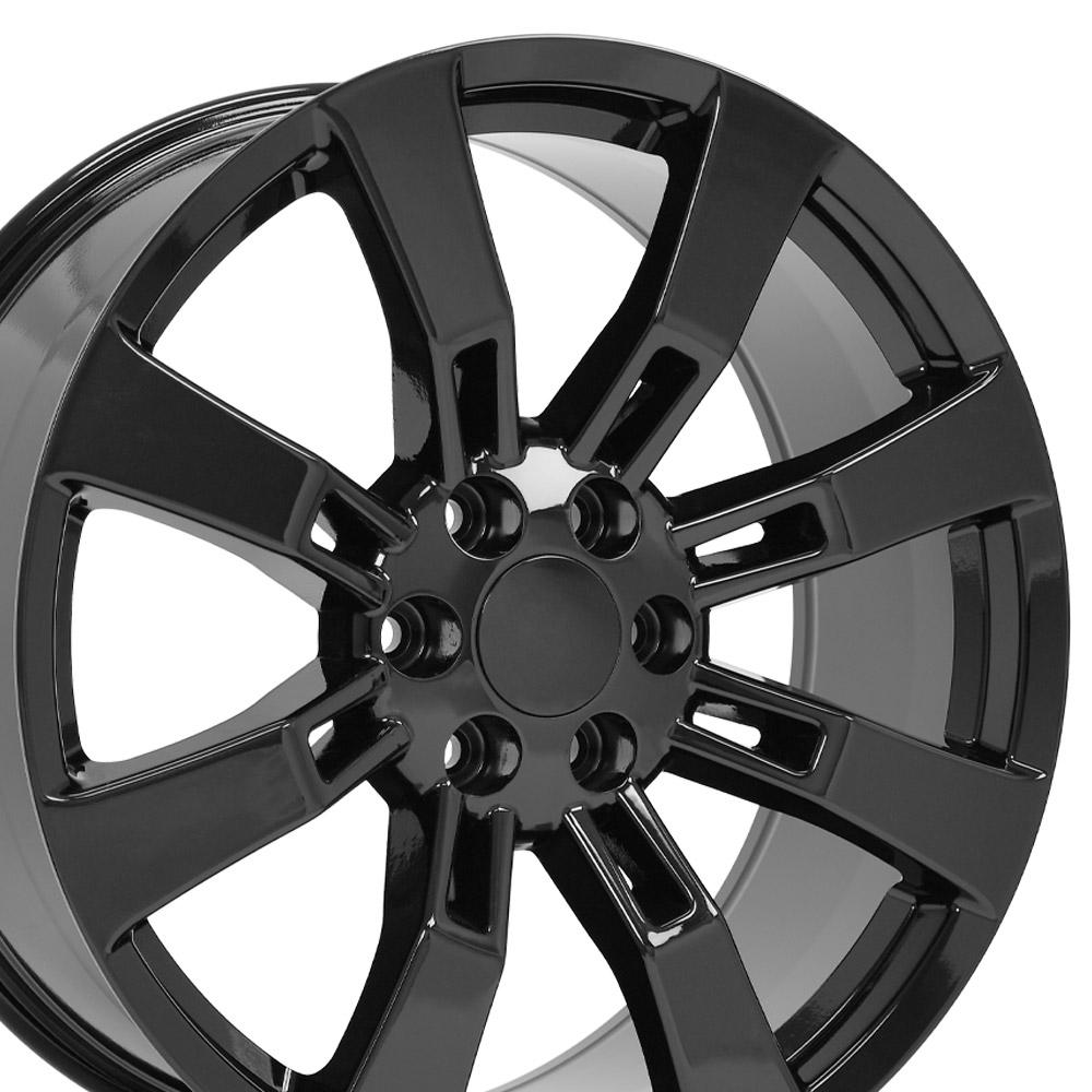 22" Replica CA82 fits Cadillac Escalade Black