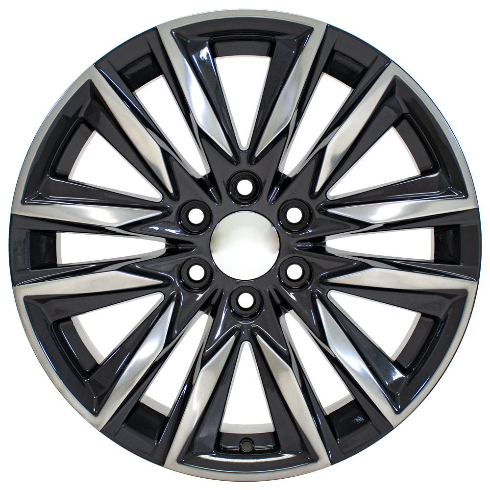 20" Replica Wheel fits Cadillac Escalade - CA91 Gunmetal with Polished Face