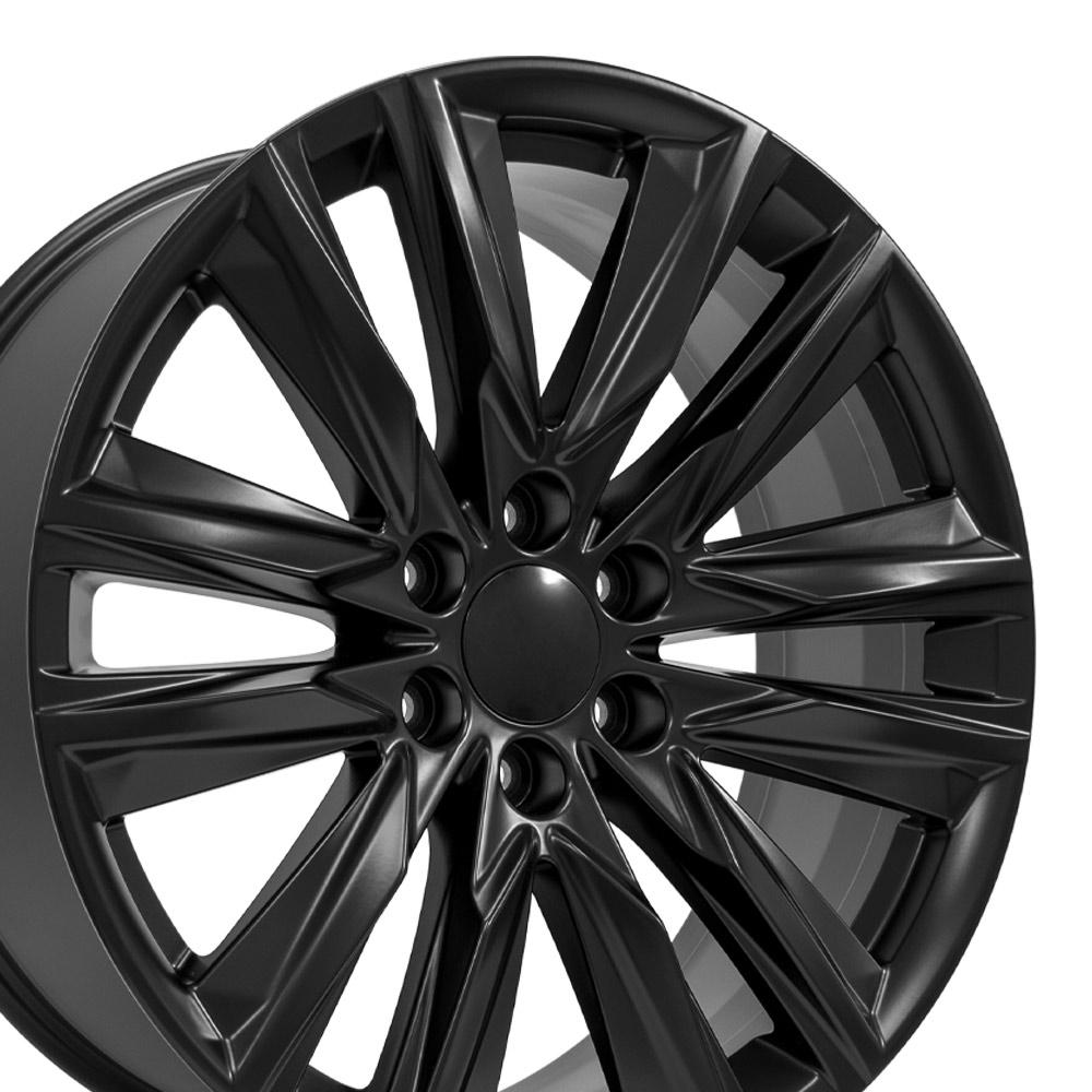 22" Replica Wheel fits Cadillac Escalade - CA91 Satin Black