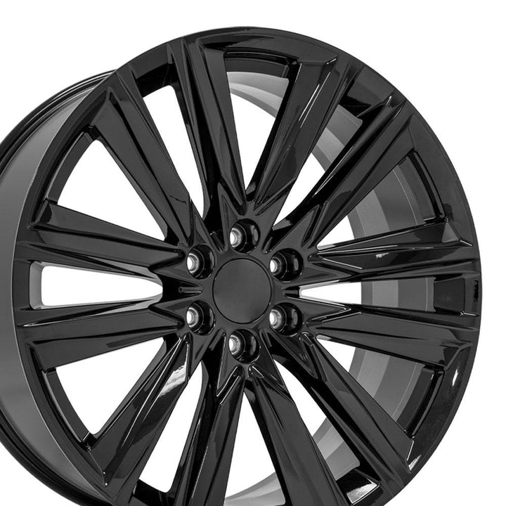 24" Replica CA91 fits Cadillac Escalade Gloss Black