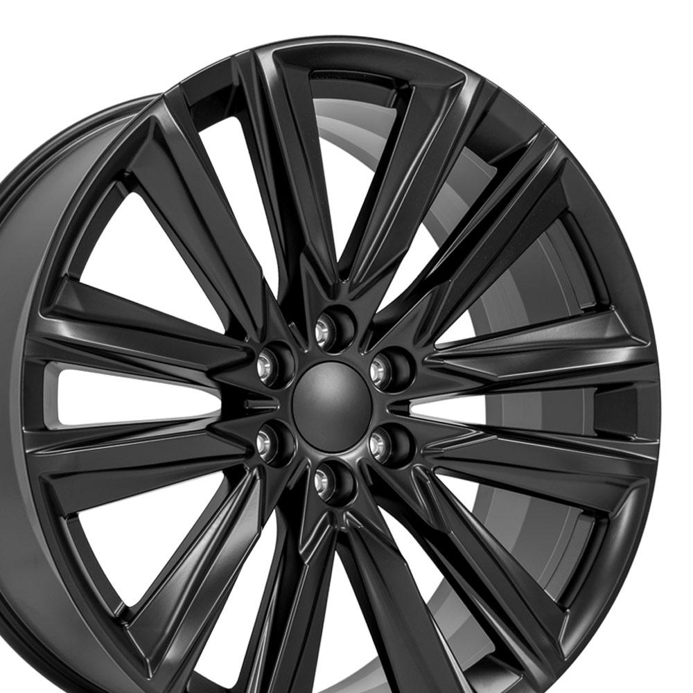 24" Replica Wheel fits Cadillac Escalade - CA91 Satin Black