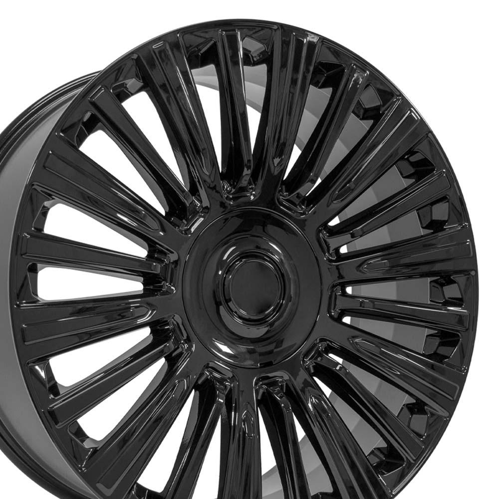 24" Replica Wheel fits Cadillac Escalade - CA92 Black