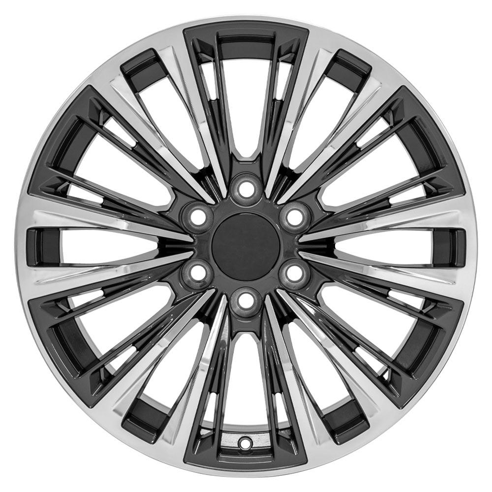 20" Replica Wheel fits Cadillac Escalade - CA93 Gunmetal with Polished Face