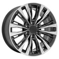 20" Replica Wheel fits Cadillac Escalade - CA93 Gunmetal with Polished Face
