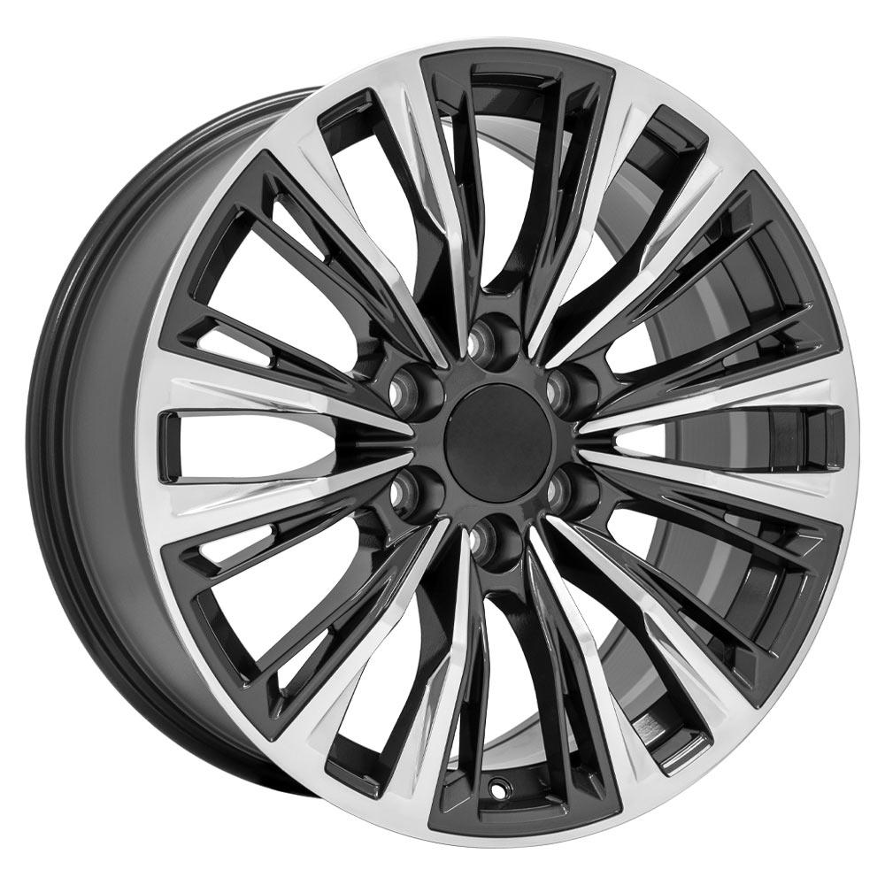 20" Replica Wheel fits Cadillac Escalade - CA93 Gunmetal with Polished Face