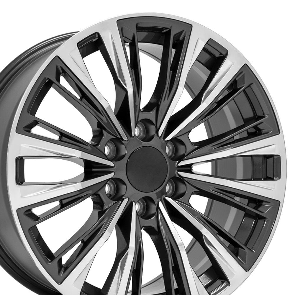20" Replica Wheel fits Cadillac Escalade - CA93 Gunmetal with Polished Face