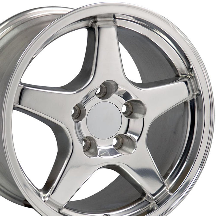 17" Replica CV01 fits Chevrolet Corvette ZR1 Polished