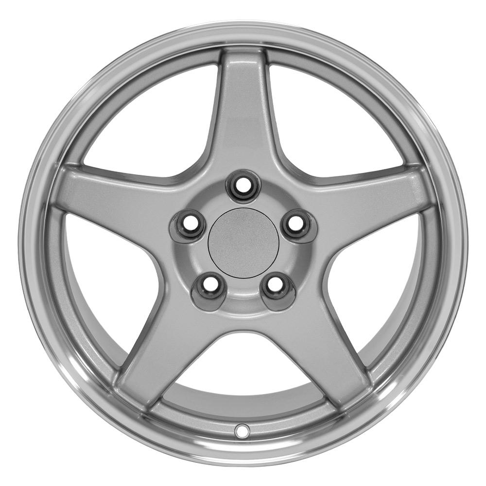 17" Replica CV01 fits Chevrolet Corvette ZR1 Silver