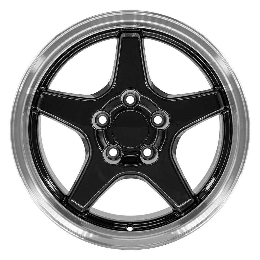 CV01 17x11 Black with Machined Lip WHEELS