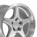 CV01 17x11 Silver with Machined Lip WHEELS