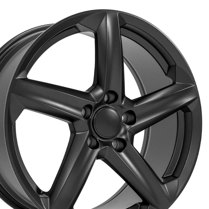 19" Replica Wheel fits Chevrolet C8 Corvette - CV02D Satin Black