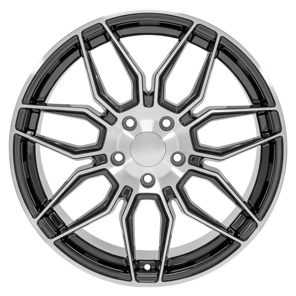 19" Replica CV03C fits Chevrolet C7 Corvette Gunmetal Machined