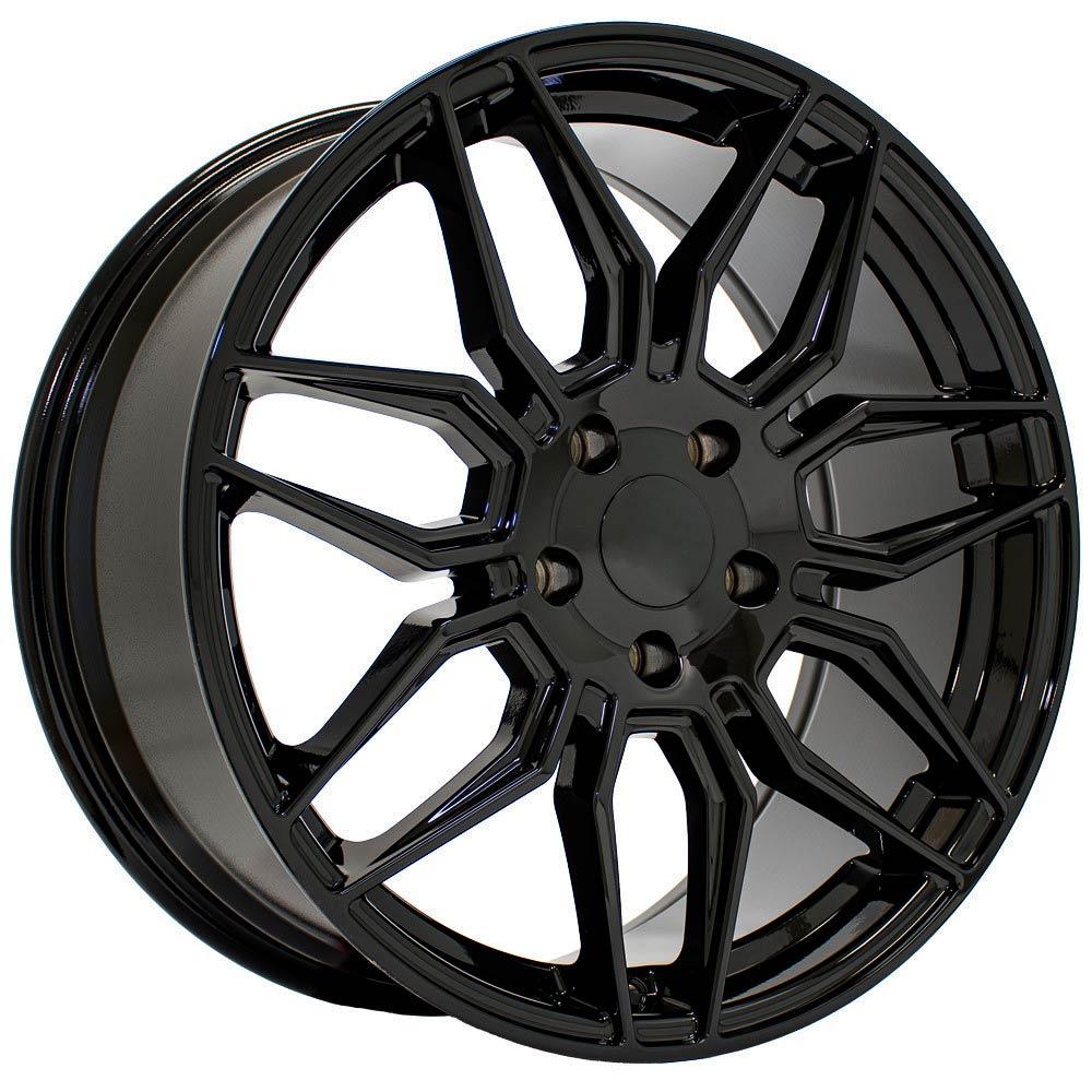 19" Replica CV03D fits Chevrolet C8 Corvette Gloss Black
