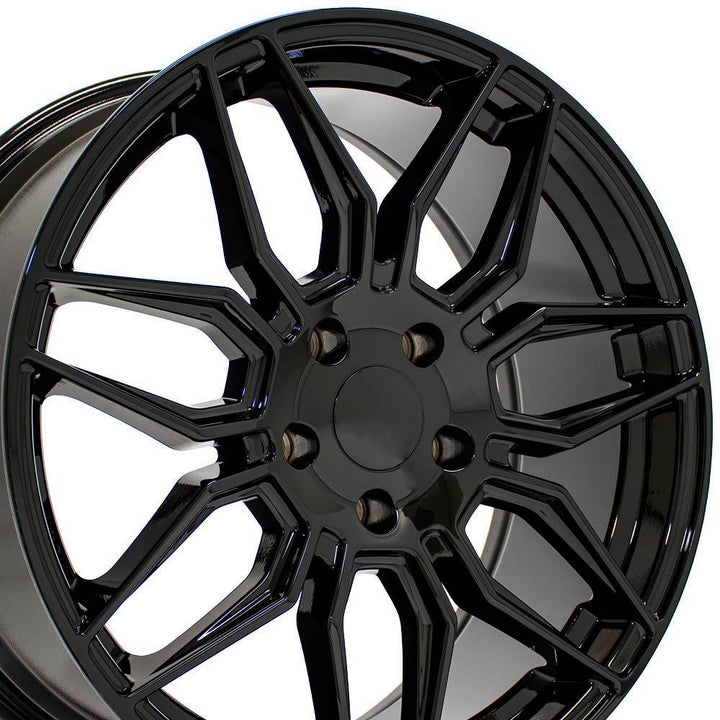 19" Replica CV03D fits Chevrolet C8 Corvette Gloss Black