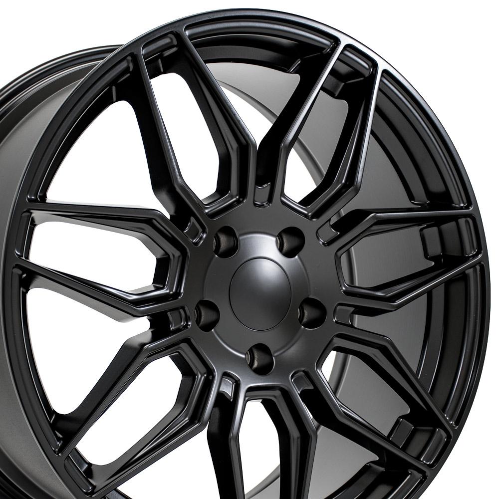19" Replica Wheel fits Chevrolet C8 Corvette - CV03D Satin Black