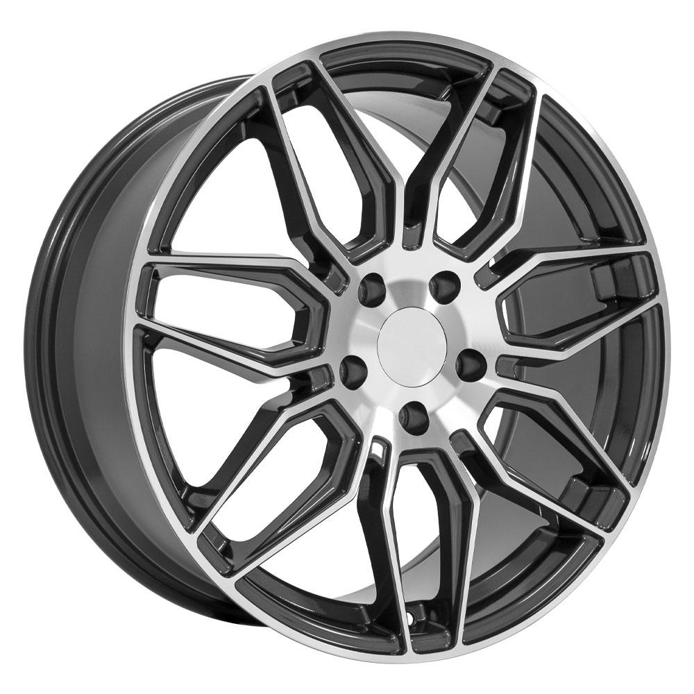 19" Replica Wheel fits Chevrolet C8 Corvette - CV03D Gunmetal Machined