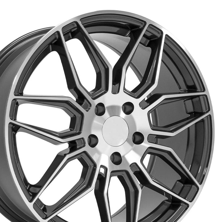 19" Replica Wheel fits Chevrolet C8 Corvette - CV03D Gunmetal Machined