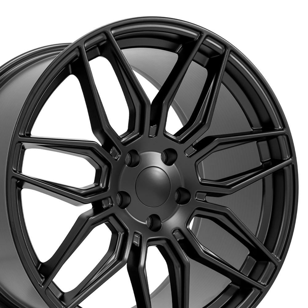 20" Replica Wheel fits Chevrolet C8 Corvette - CV03D Satin Black