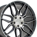 20" Replica Wheel fits Chevrolet C8 Corvette - CV03D Gunmetal Machined