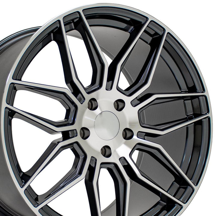 20" Replica Wheel fits Chevrolet C8 Corvette - CV03D Gunmetal Machined