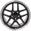 CV04 18x10.5 Black with Machined Lip WHEELS