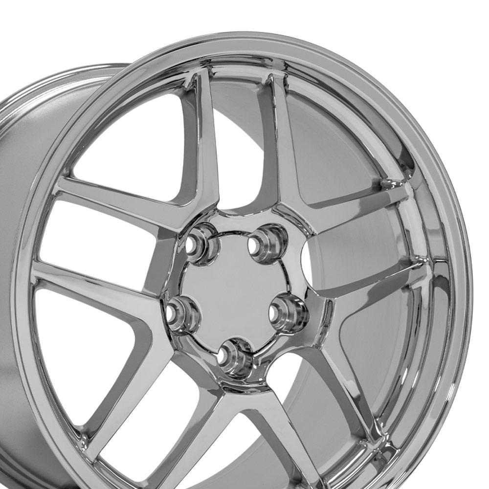 18" Replica CV04 fits Chevrolet Corvette C5 Z06 Chrome