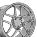 18" Replica CV04 fits Chevrolet Corvette C5 Z06 Chrome