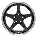 18" Replica CV05 fits Chevrolet Corvette C5 Deep Dish Black