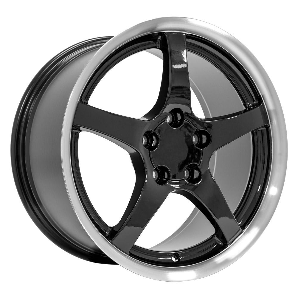 18" Replica CV05 fits Chevrolet Corvette C5 Deep Dish Black