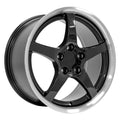 CV05 18x9.5 Black with Machined Lip WHEELS