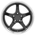 CV05 18x10.5 Black with Machined Lip WHEELS