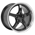 CV05 18x10.5 Black with Machined Lip WHEELS