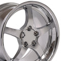 18" Replica CV05 fits Chevrolet Corvette C5 Deep Dish Chrome
