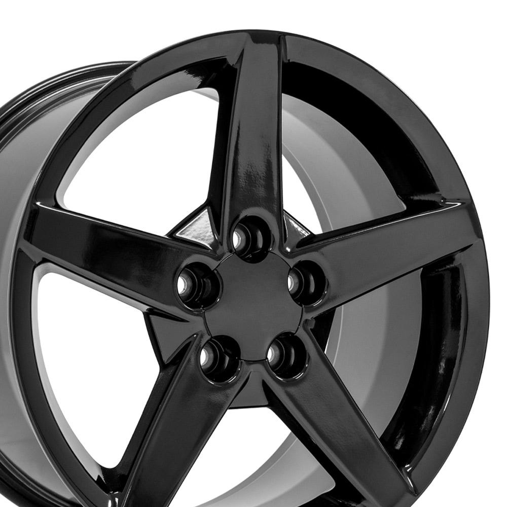 18" Replica CV06 fits Chevrolet Corvette C6 Black
