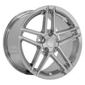 17" Replica CV07A fits Chevrolet Corvette C6 Z06 Chrome