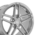 17" Replica CV07A fits Chevrolet Corvette C6 Z06 Chrome