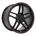 18" Replica Wheel CV07A Fits Chevrolet Corvette - C6 Z06 Rim Redline Wheel