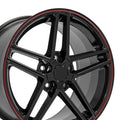 18" Replica Wheel CV07A Fits Chevrolet Corvette - C6 Z06 Rim Redline Wheel