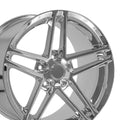 18" Replica CV07A fits Chevrolet Corvette C6 Z06 Chrome