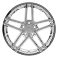 19" Replica CV07B fits Chevrolet Corvette C6 Z06 Chrome