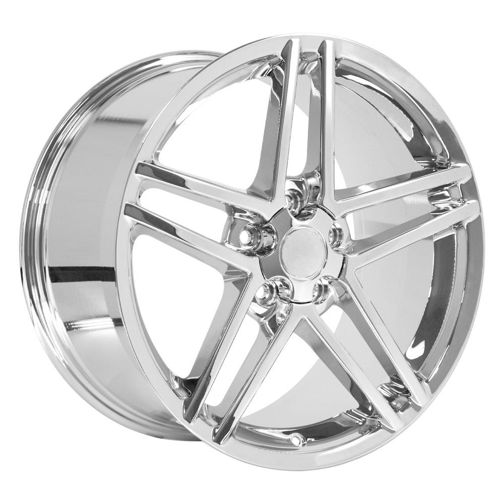 19" Replica CV07B fits Chevrolet Corvette C6 Z06 Chrome