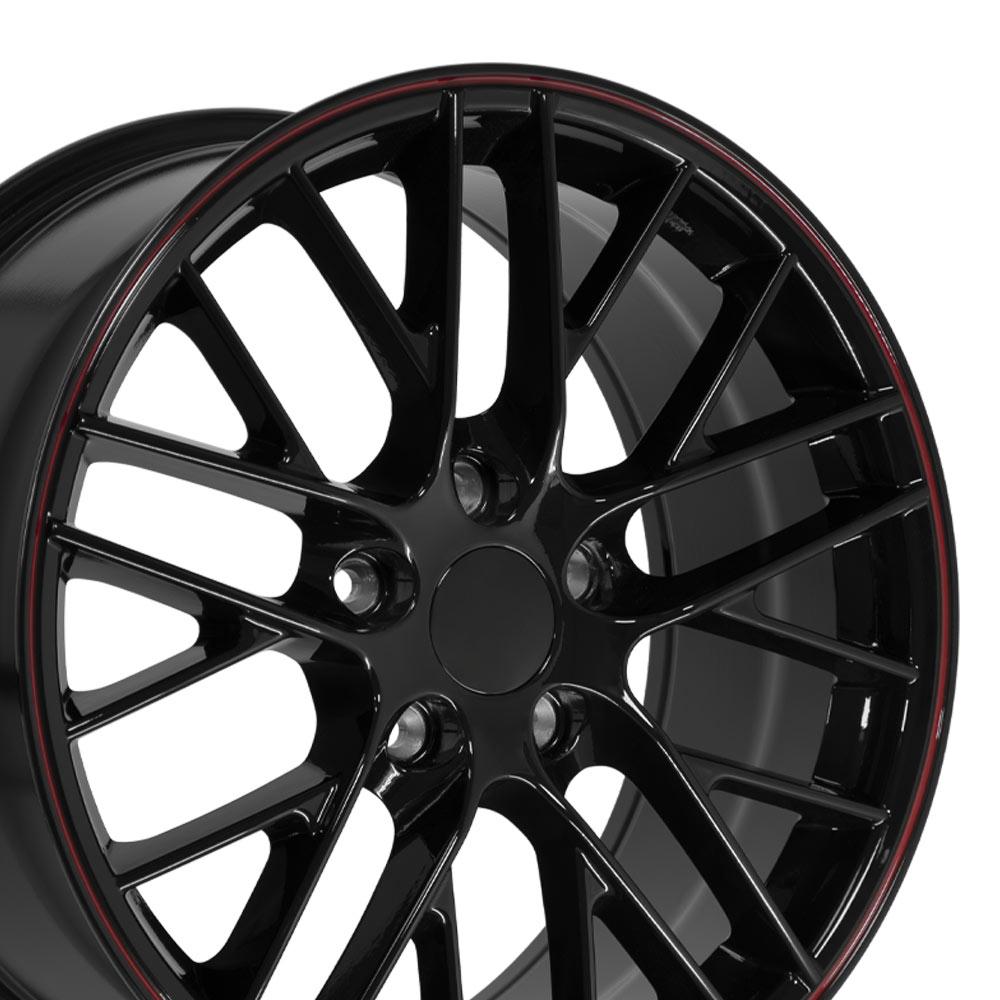 18" Replica CV08B fits Chevrolet Corvette C6 ZR1 Redline