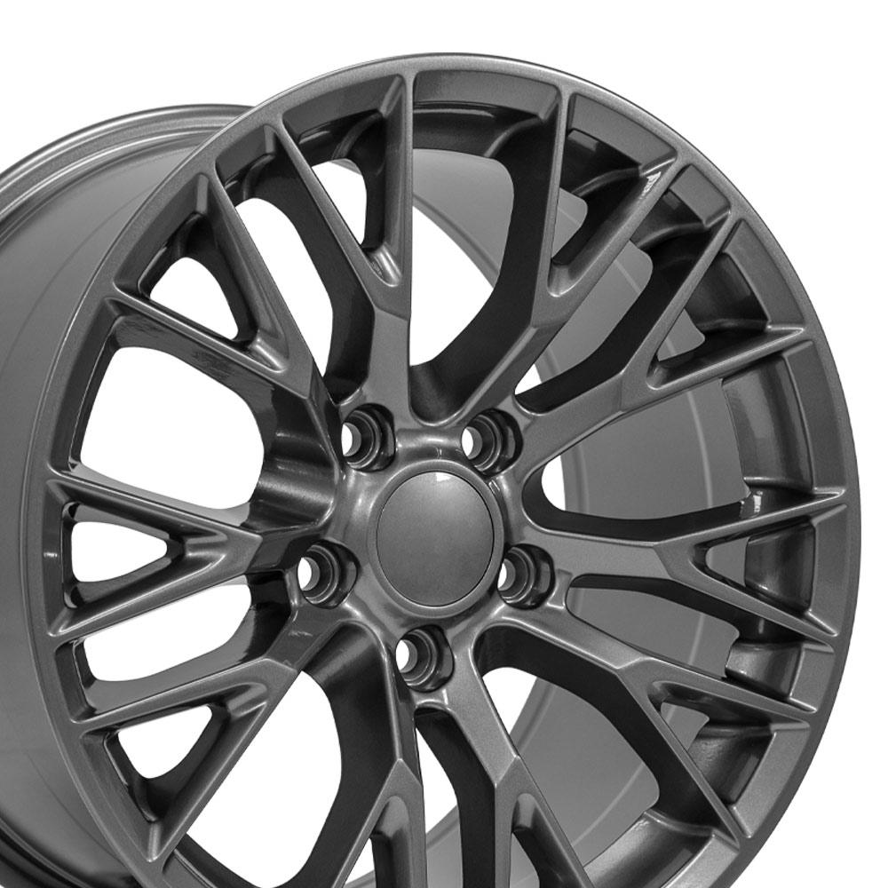17" Replica CV22 fits Chevrolet Corvette C7 Z06 Gunmetal