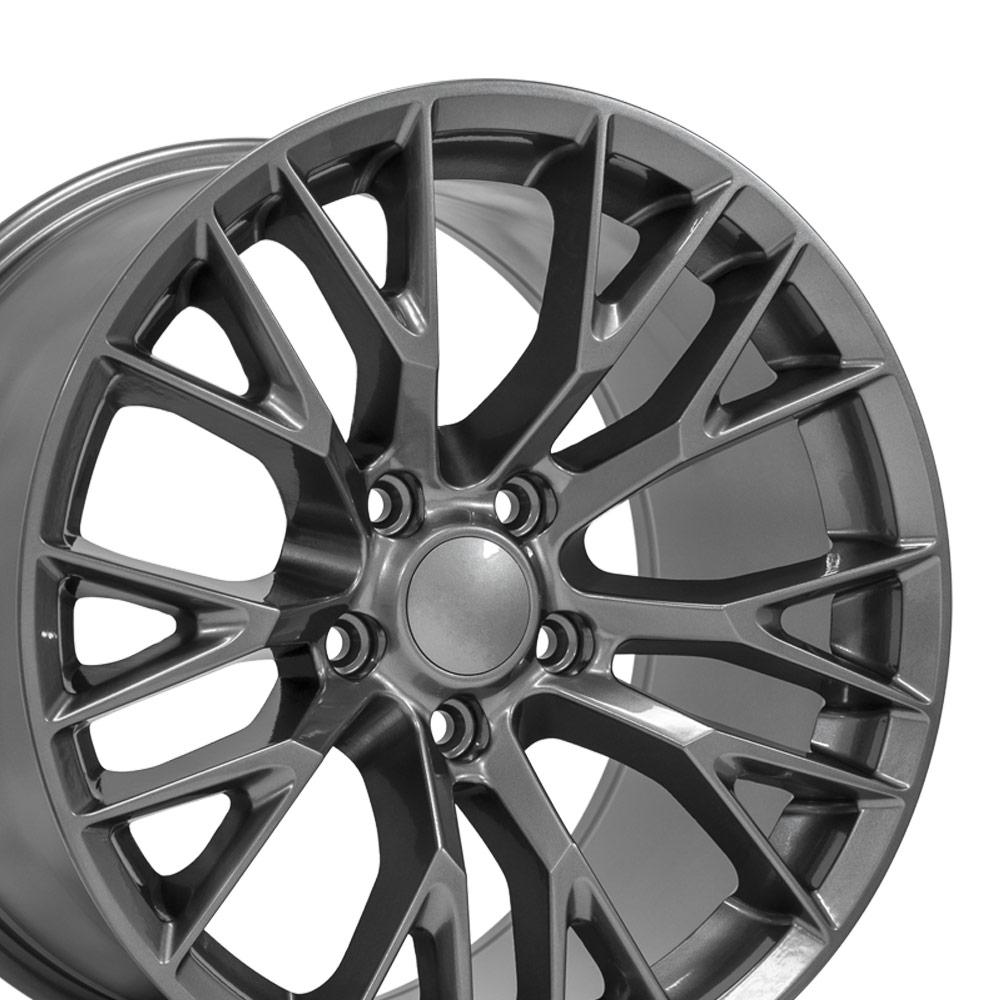 18" Replica CV22 fits Chevrolet Corvette C7 Z06 Gunmetal