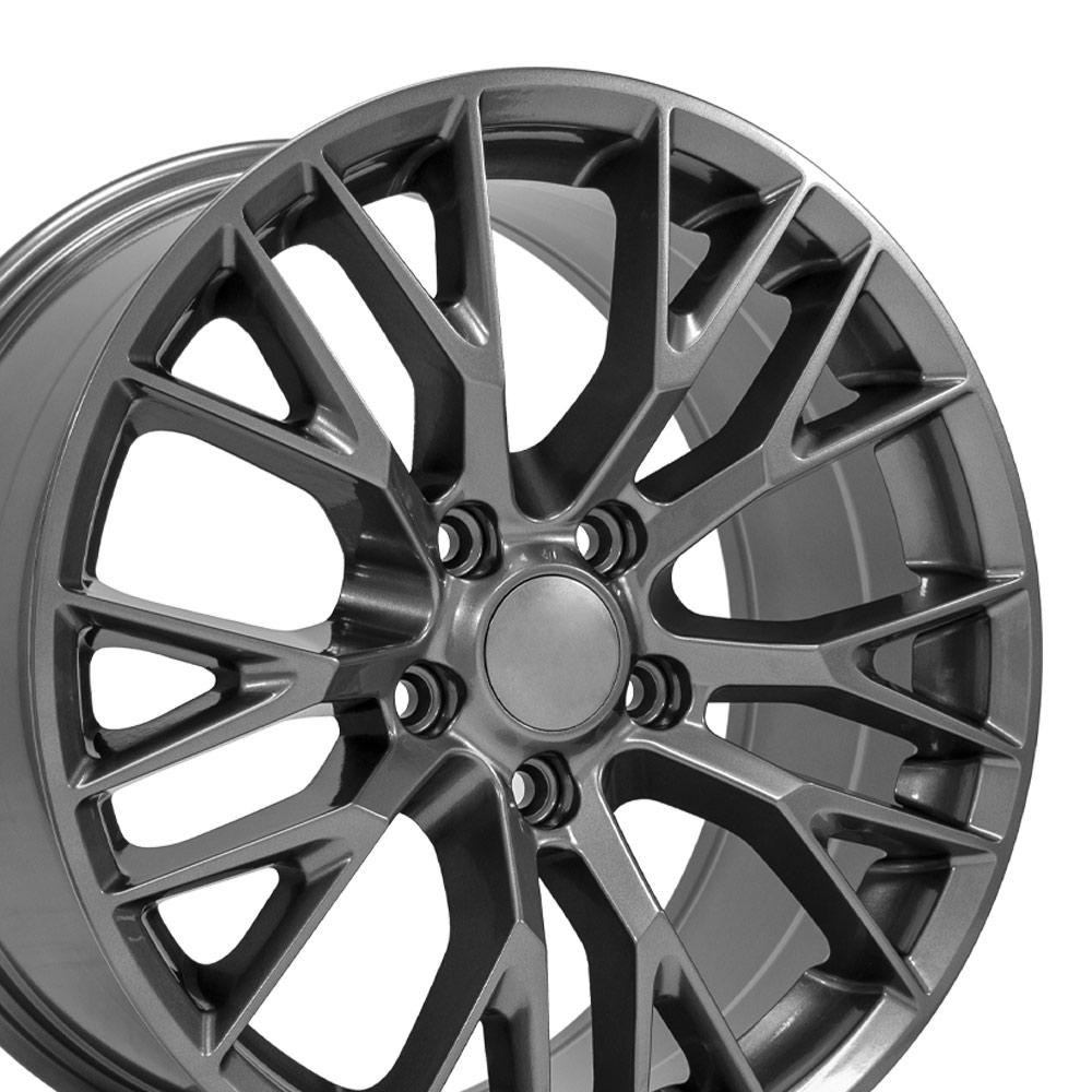 18" Replica CV22 fits Chevrolet Corvette C7 Z06 Gunmetal