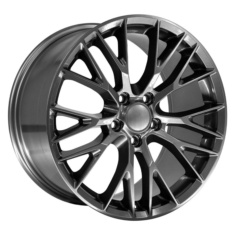 19" Replica CV22 fits Chevrolet Corvette C7 Z06 Gunmetal
